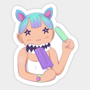 Love ice cream Sticker